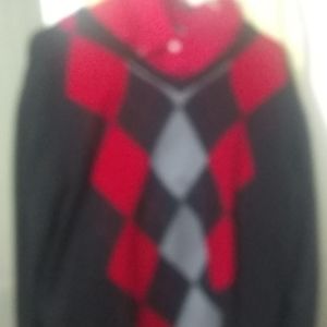 Black, Red,ND gray vneck sweater